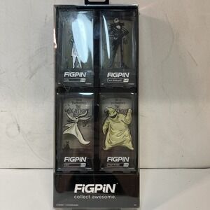 NIGHTMARE BEFORE CHRISTMAS FIGPIN 4-PACK SEALED BOX SET SALLY JACK ZERO OOGIE BO